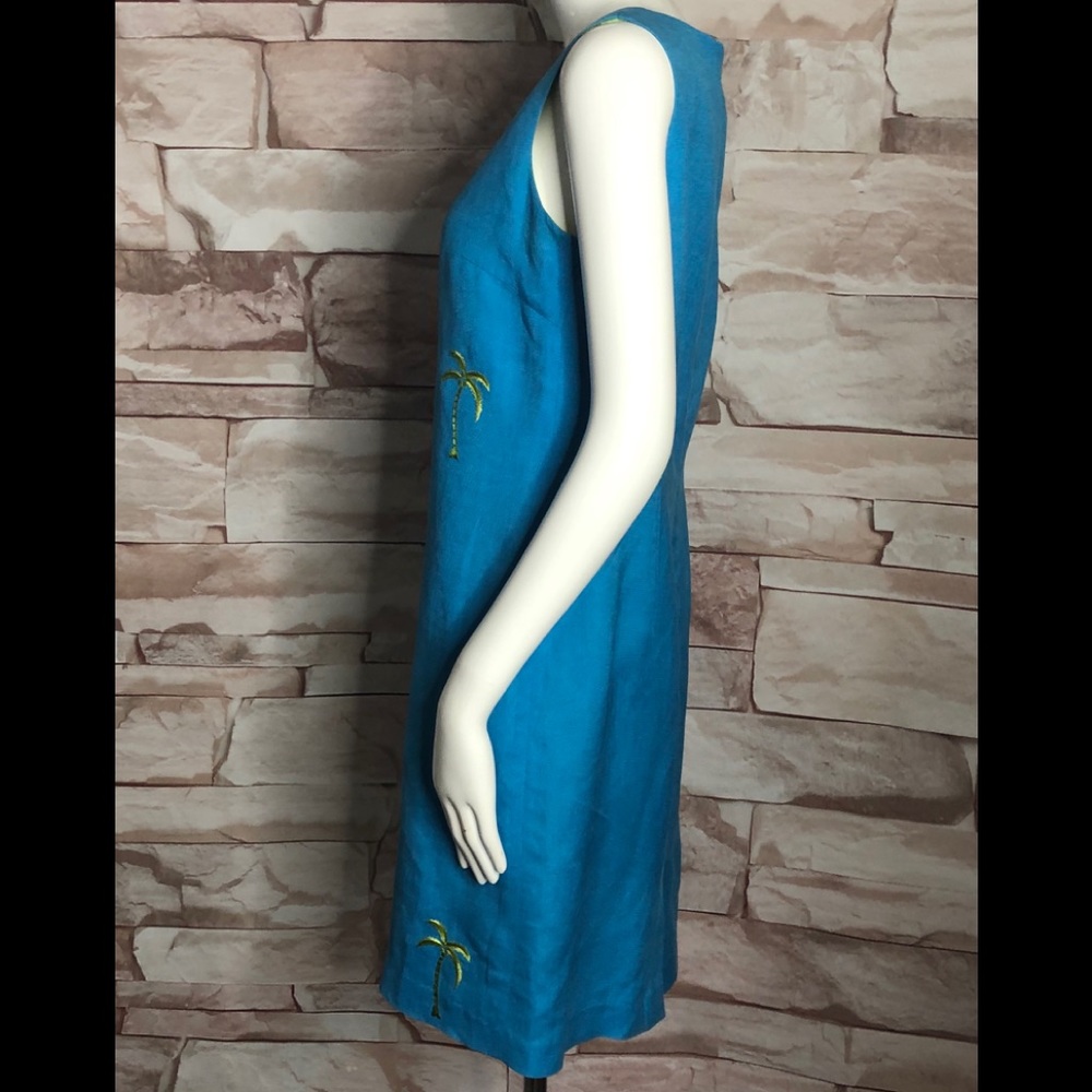 Talbots Embroidery palm Dress size 6 - Picture 5 of 8